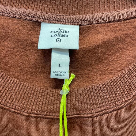 The Cuddle Collab Women's "best In Show" Crewneck Sweatshirt Brown Size Large - Picture 5 of 6